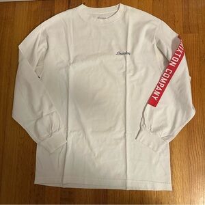 Brixton White and Red Long Sleeve Tee size M (b2